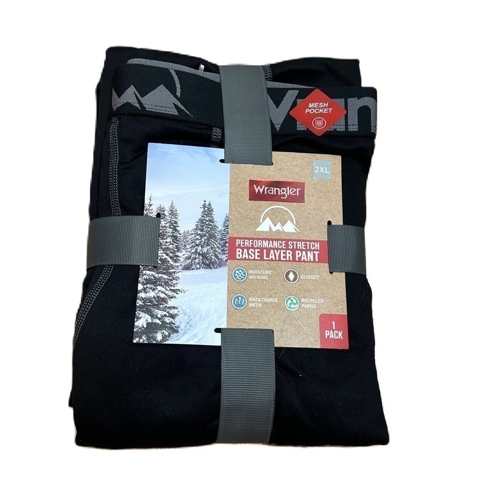 Wrangler Base Layer Pants NEW Performance Stretch… - image 1